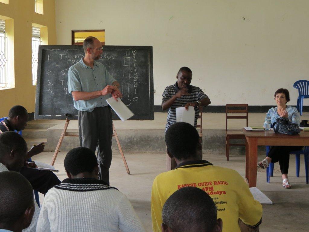 Dr. Howard Robson training Ugandan leaders in TFT